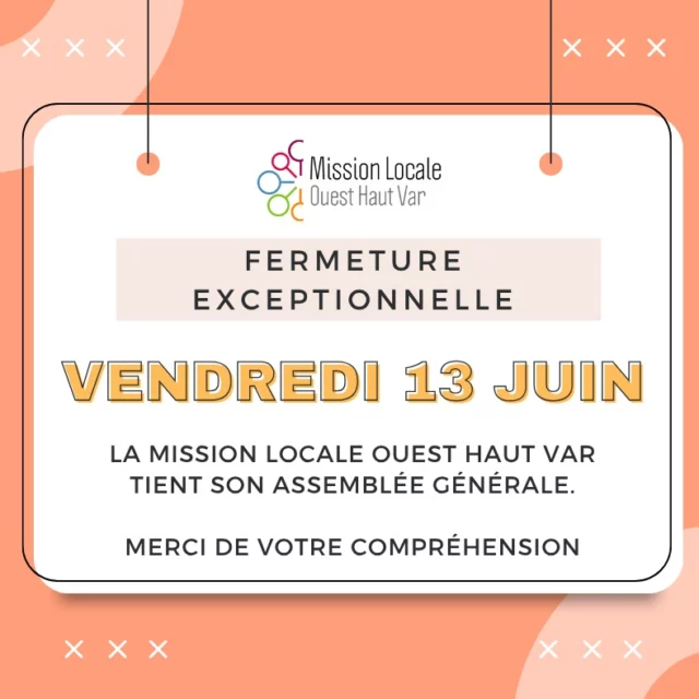 🔸INFO FERMETURE